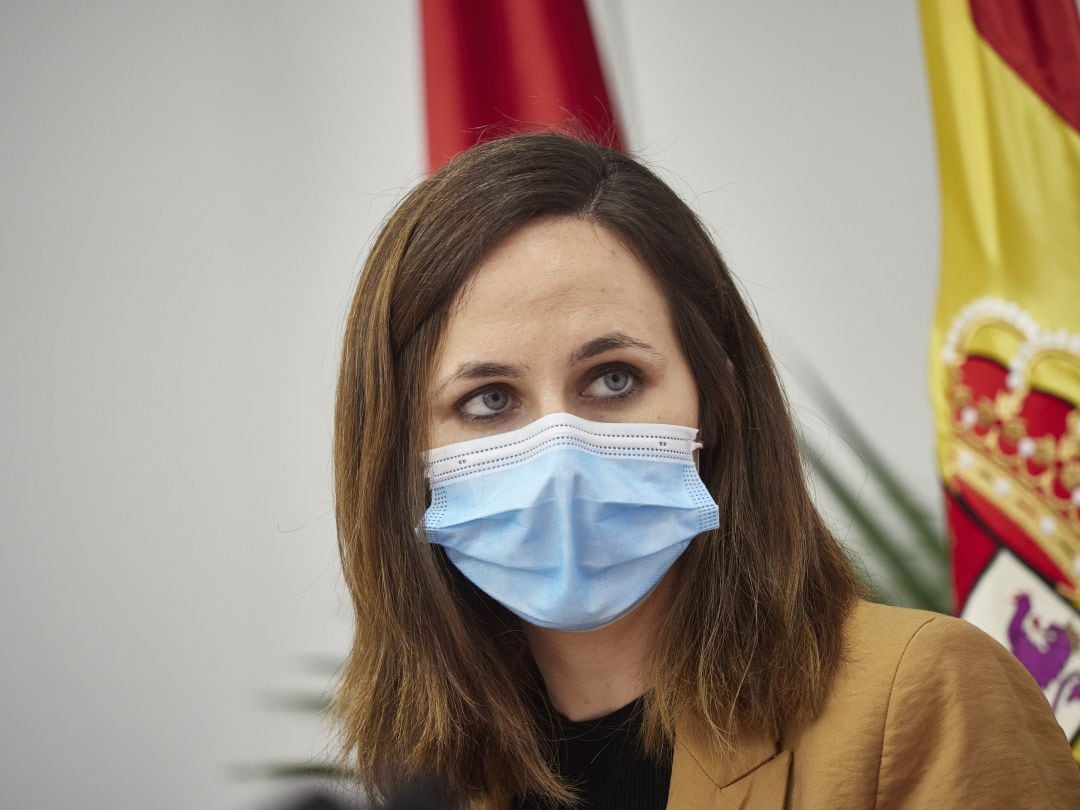 Ione Belarra, durante un acto en Navarra