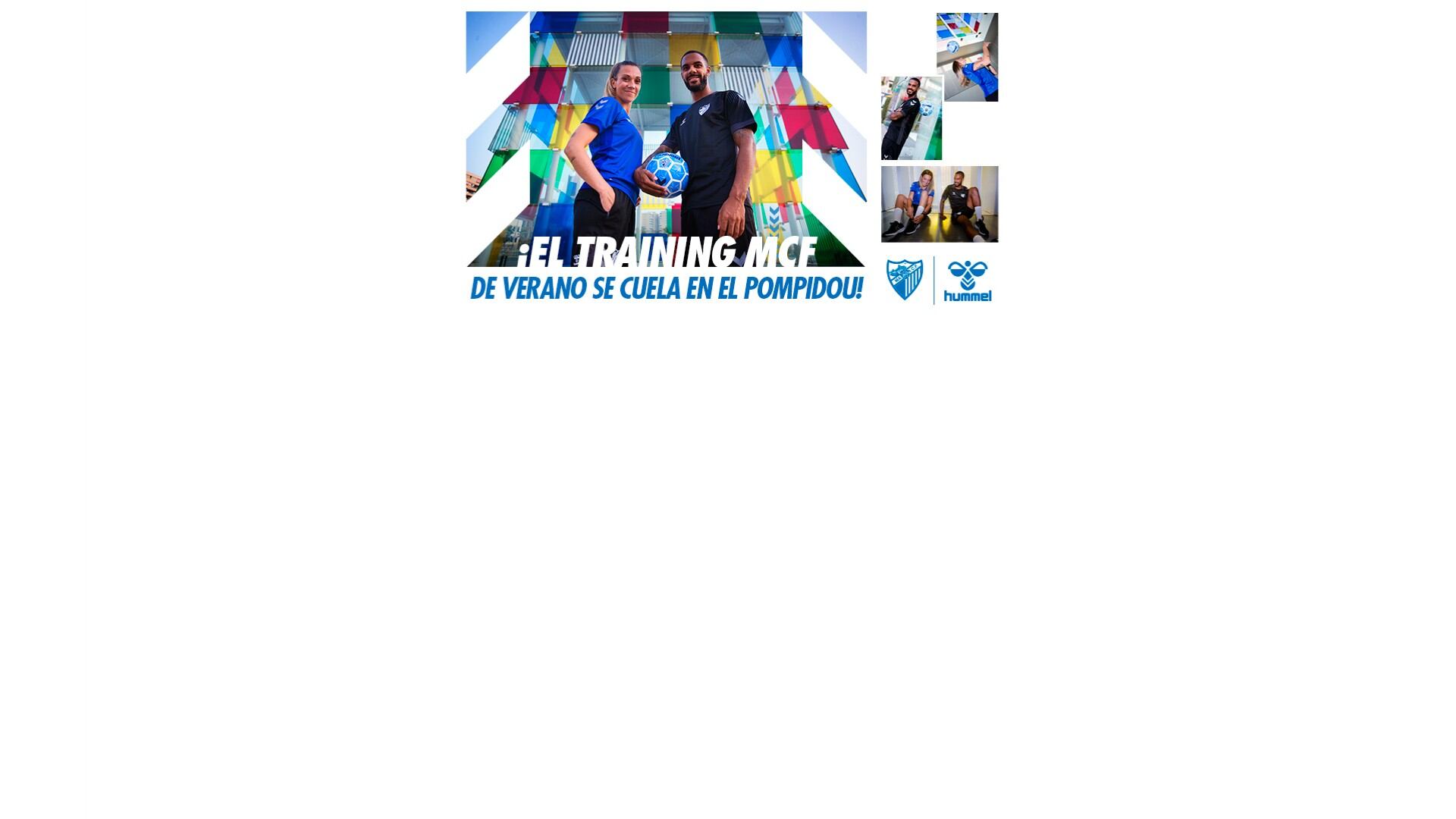 La ropa de verano de la firma hummel, a la venta desde hace semanas, se mete en las entrañas del Centre Pompidou Málaga