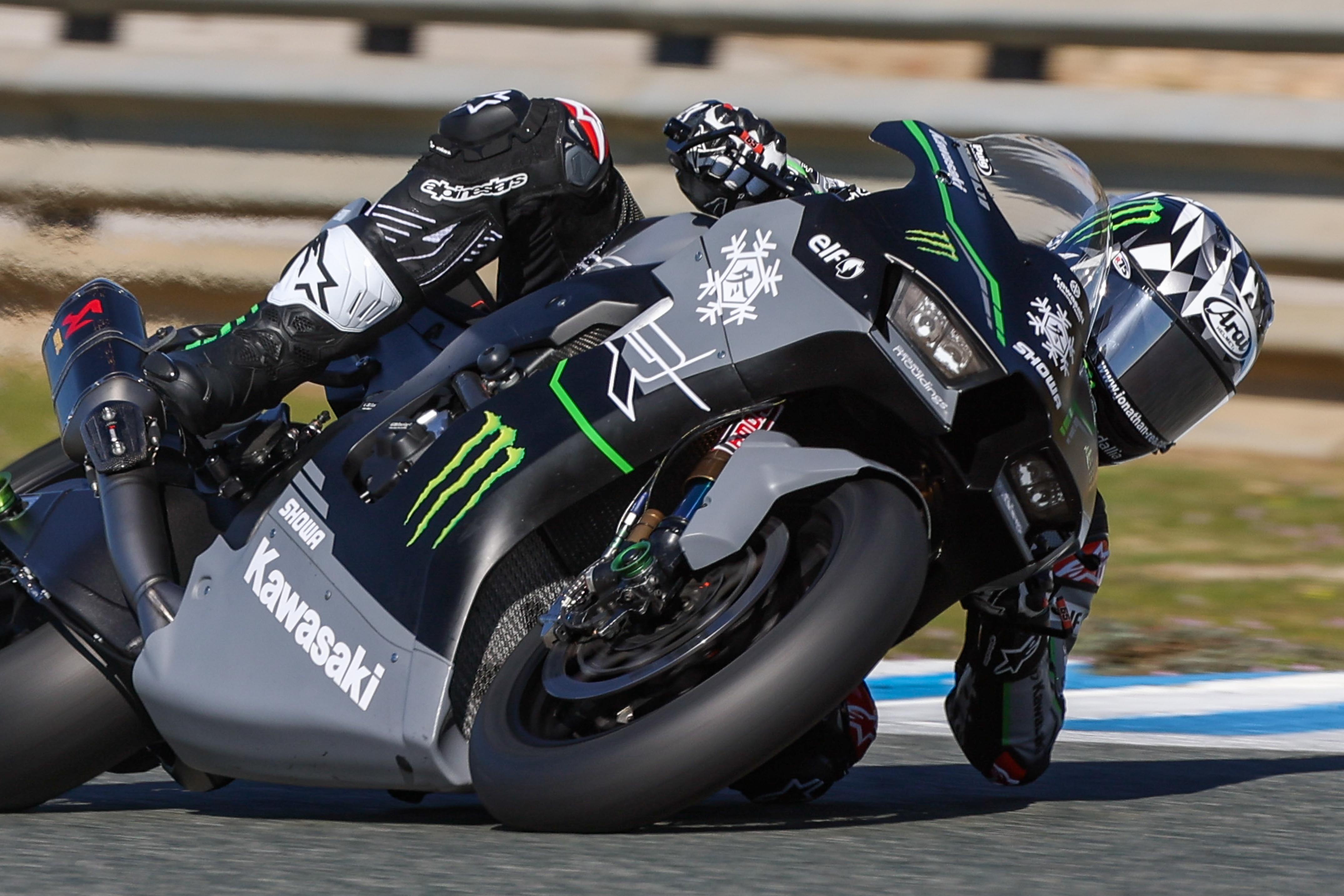 Jonathan Rea durante la última sesión de entrenamiento en el Circuito de Jerez