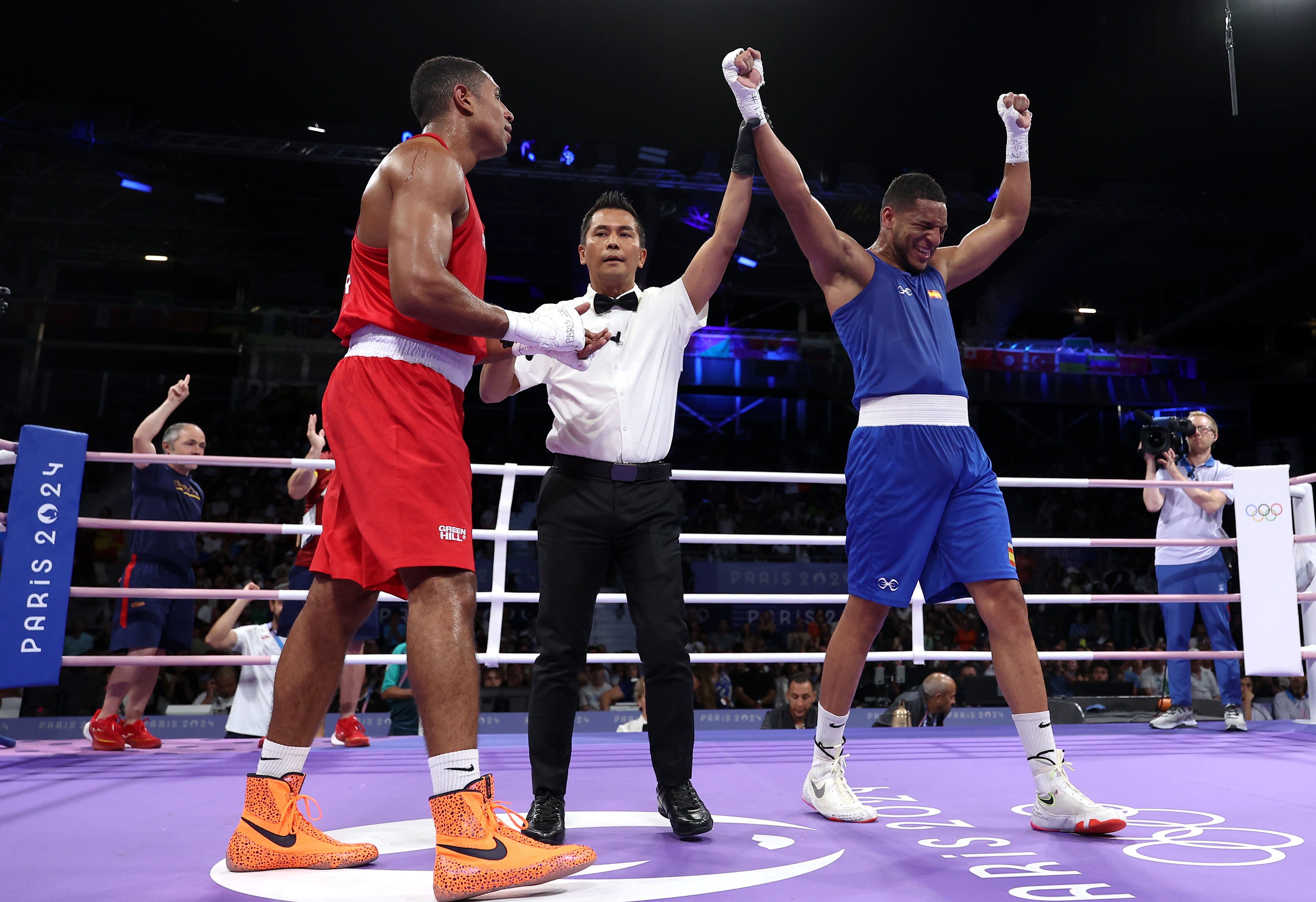 Enmanuel Reyes Pla celebra su pase a las semifinales de los JJOO de París 2024