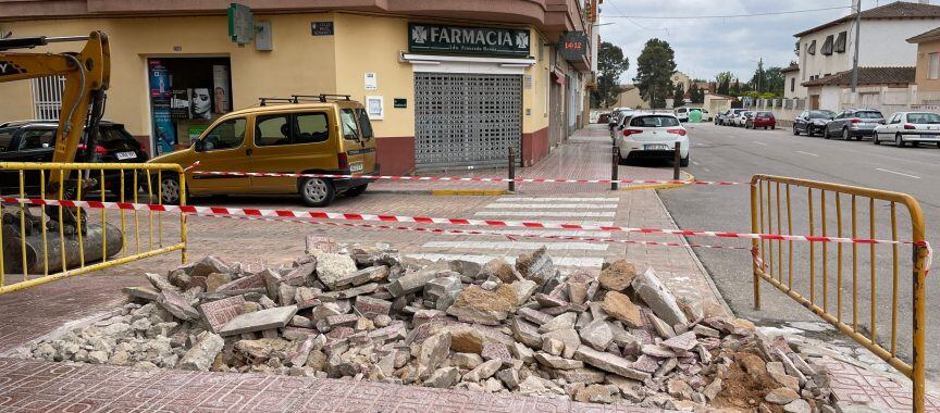 Zona en obras de accesibilidad