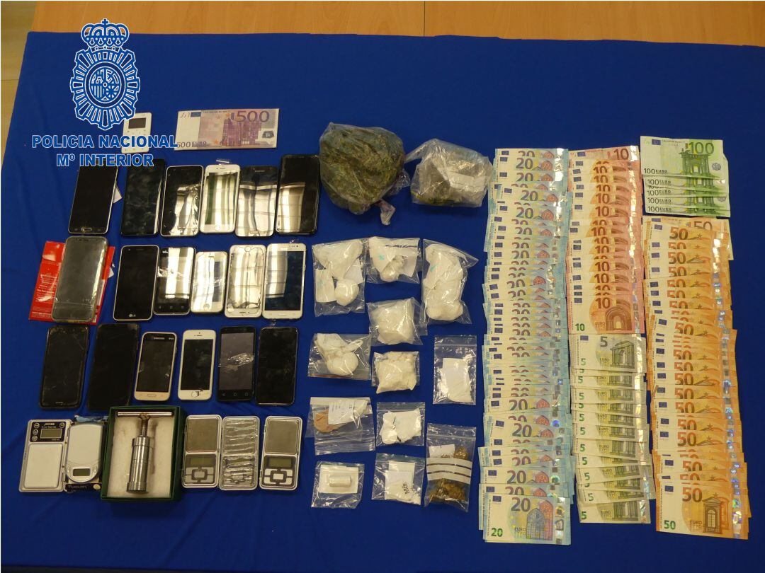 Imagen del material incautado