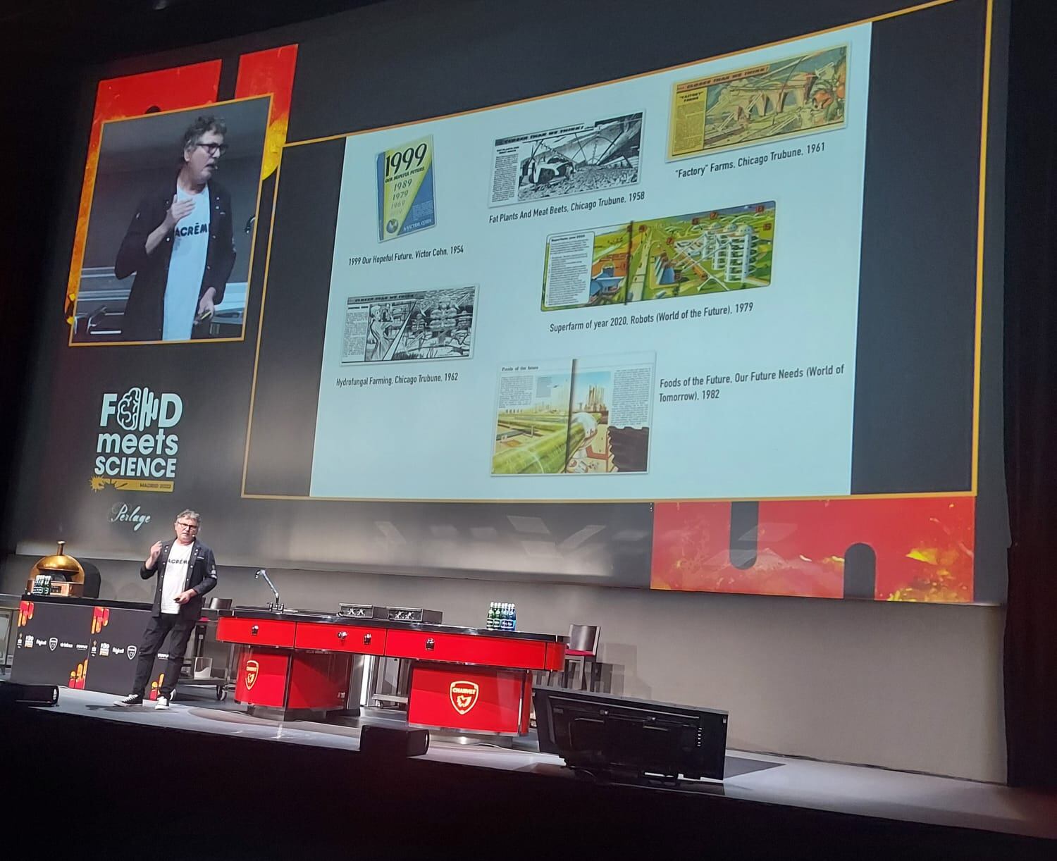 Andoni Luis Aduriz, durante la charla de Food Meets Science.