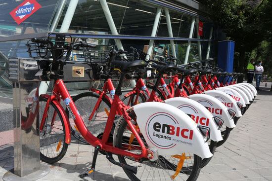 Servicio de &#039;Enbici&#039; en Leganés.