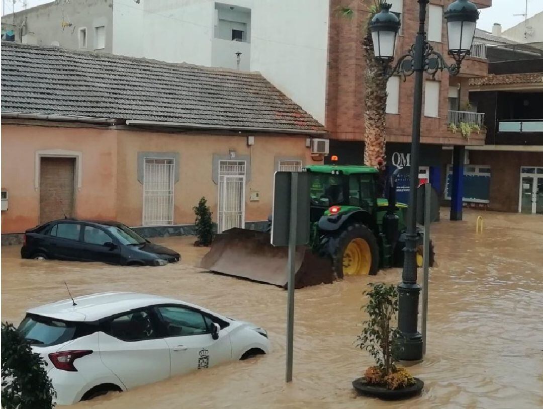 La zona aledaña al ayuntamiento fue  la más afectada