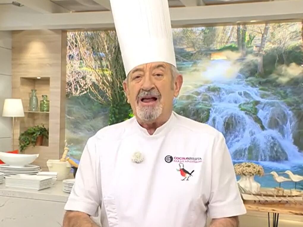 Karlos Arguiñano, en el plató de 'Cocina abierta'.
