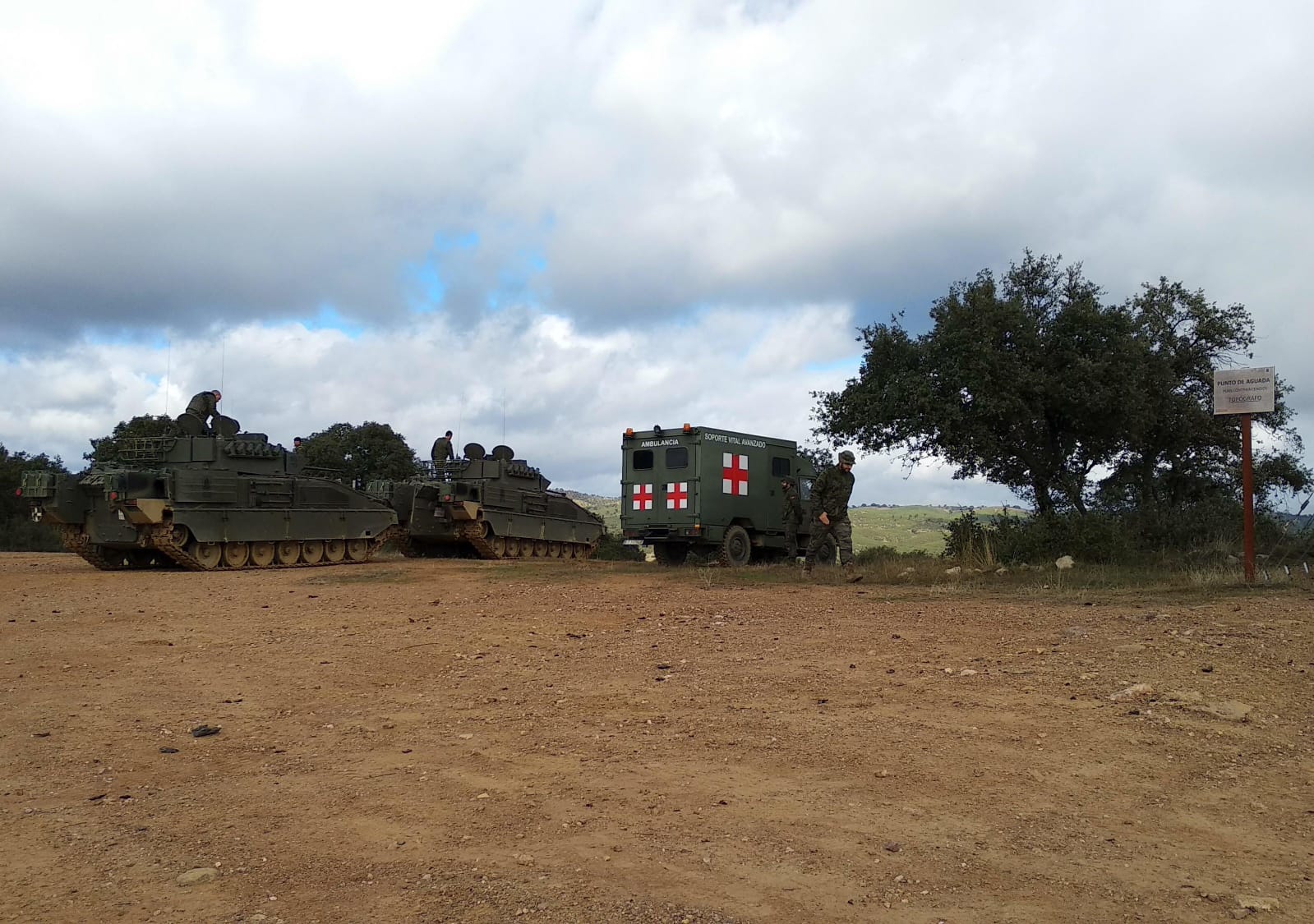 Maniobras militares en la Base de Cerro Muriano, Córdoba