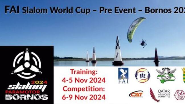 Cartel de la prueba que se disputará en el lago de Bornos