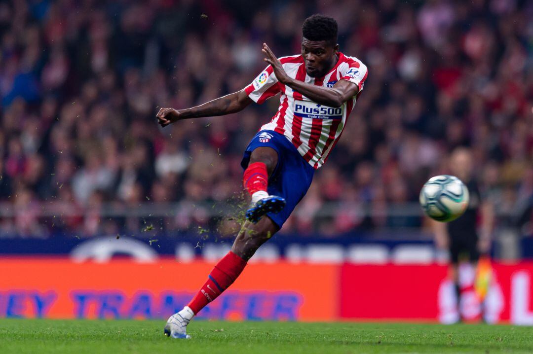 Partey, durante el partido contra el Villarreal. 