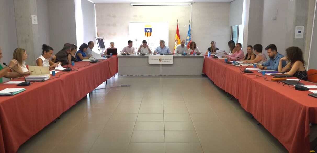 Pleno de Sant Joan d&#039;Alacant del 29 de agosto de 2025