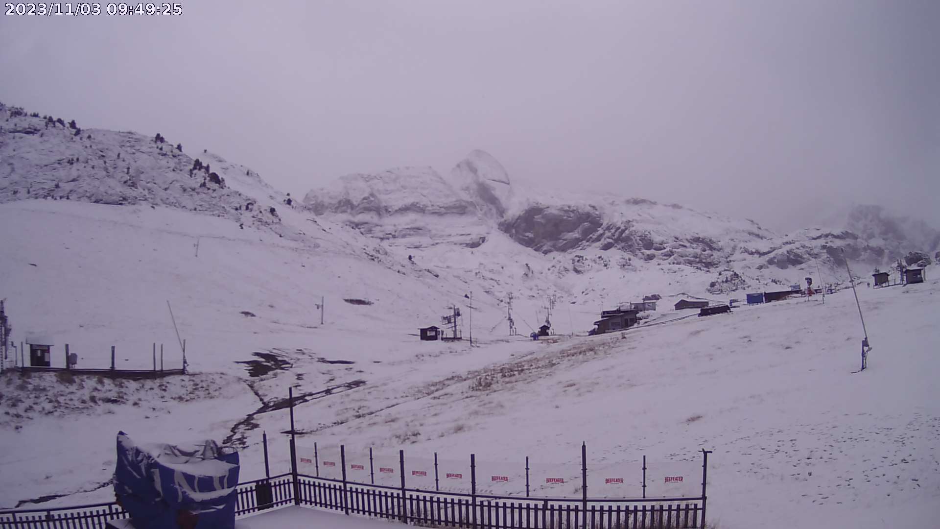 Web Cam de Candanchú este viernes, 3 de noviembre 2023