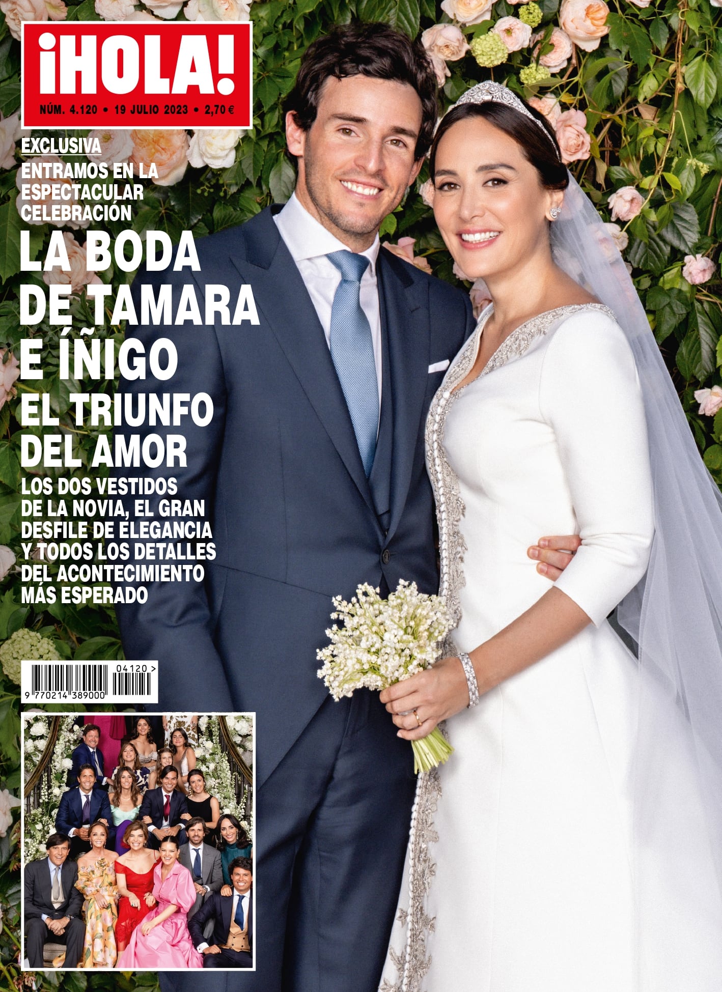 Portada de la revista Hola con la boda de Tamara Falcó e Íñigo Onieva que ha aumentado la tirada tres veces más de lo habitual