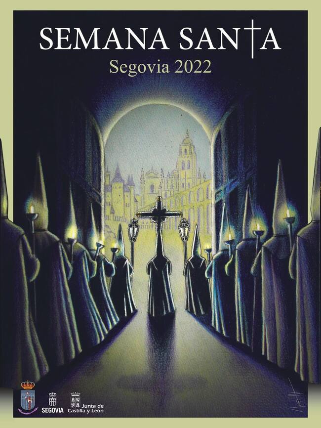 Cartel Semana Santa Segovia 2022 obra de Ángel Herranz