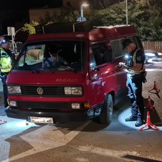 Imagen de la Policía local de los controles