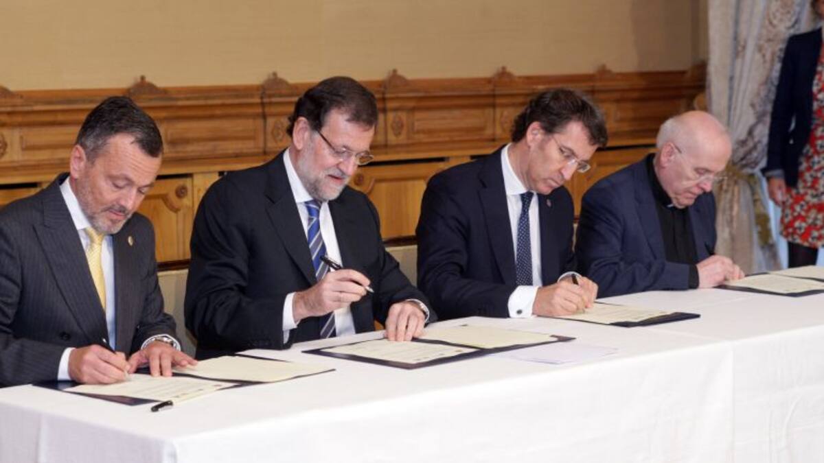 Las obras de la Catedral en el aire