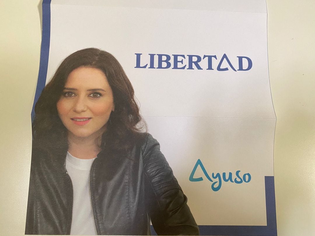 Carta que ha mandado Ayuso en su propaganda electoral