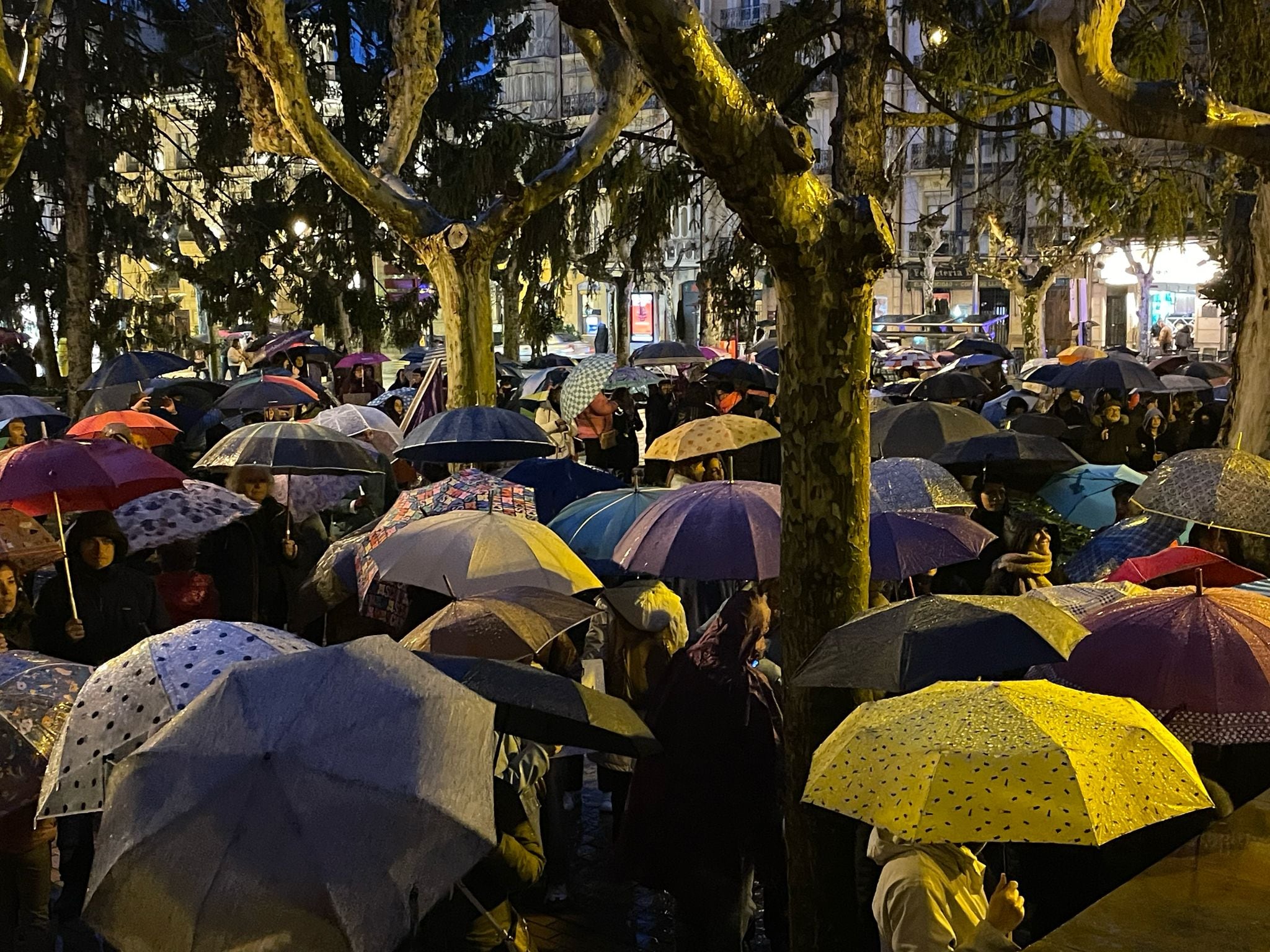 La lluvia obliga a sustituir la manifestación del 8M en Logroño por una concentración