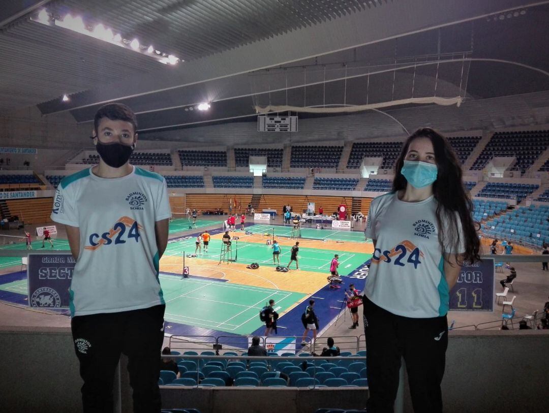 Javier Barrios y Ana Peñaranda, en el Nacional Sub 15.