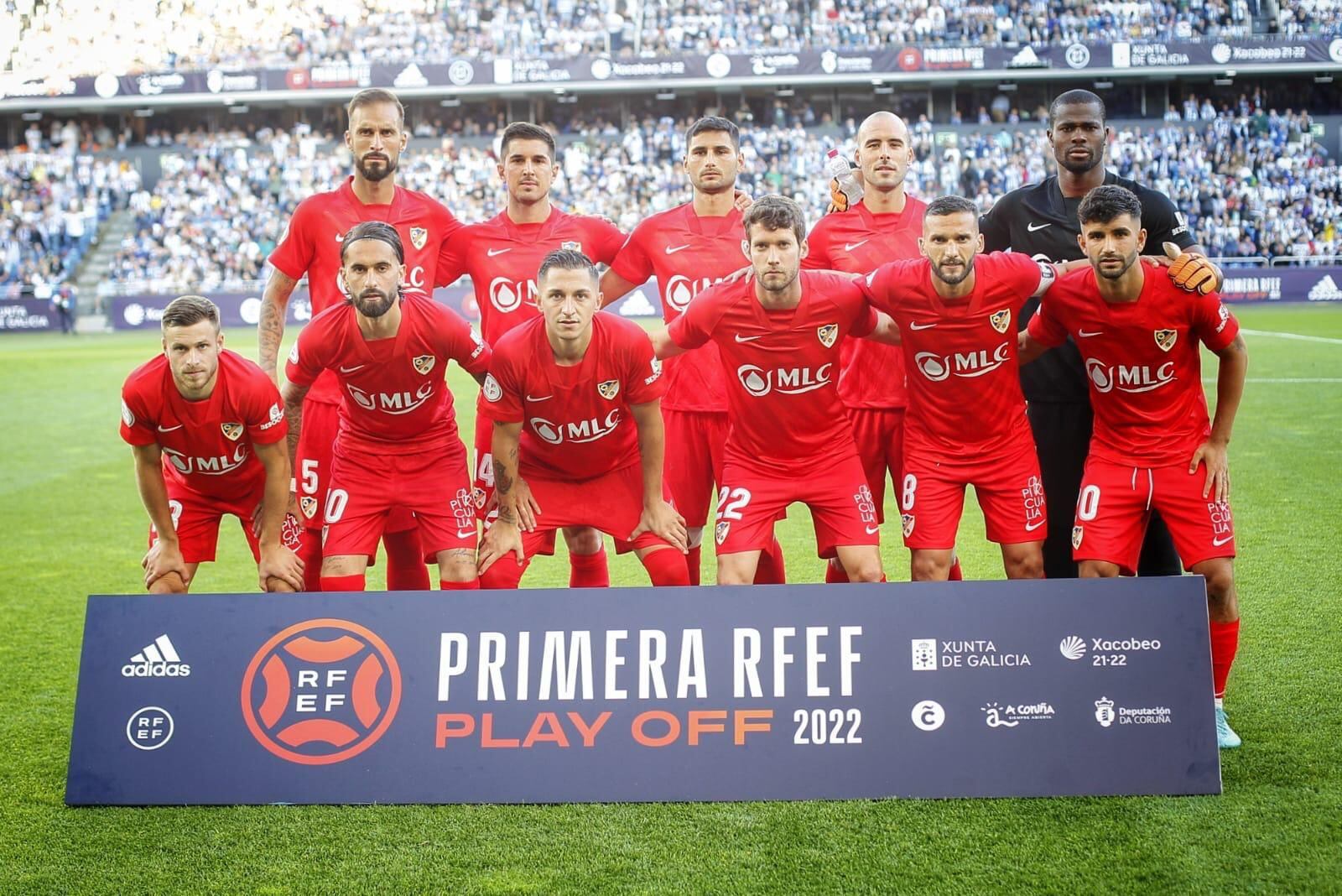 Once inicial del Linares ante el Deportivo de La Coruña.