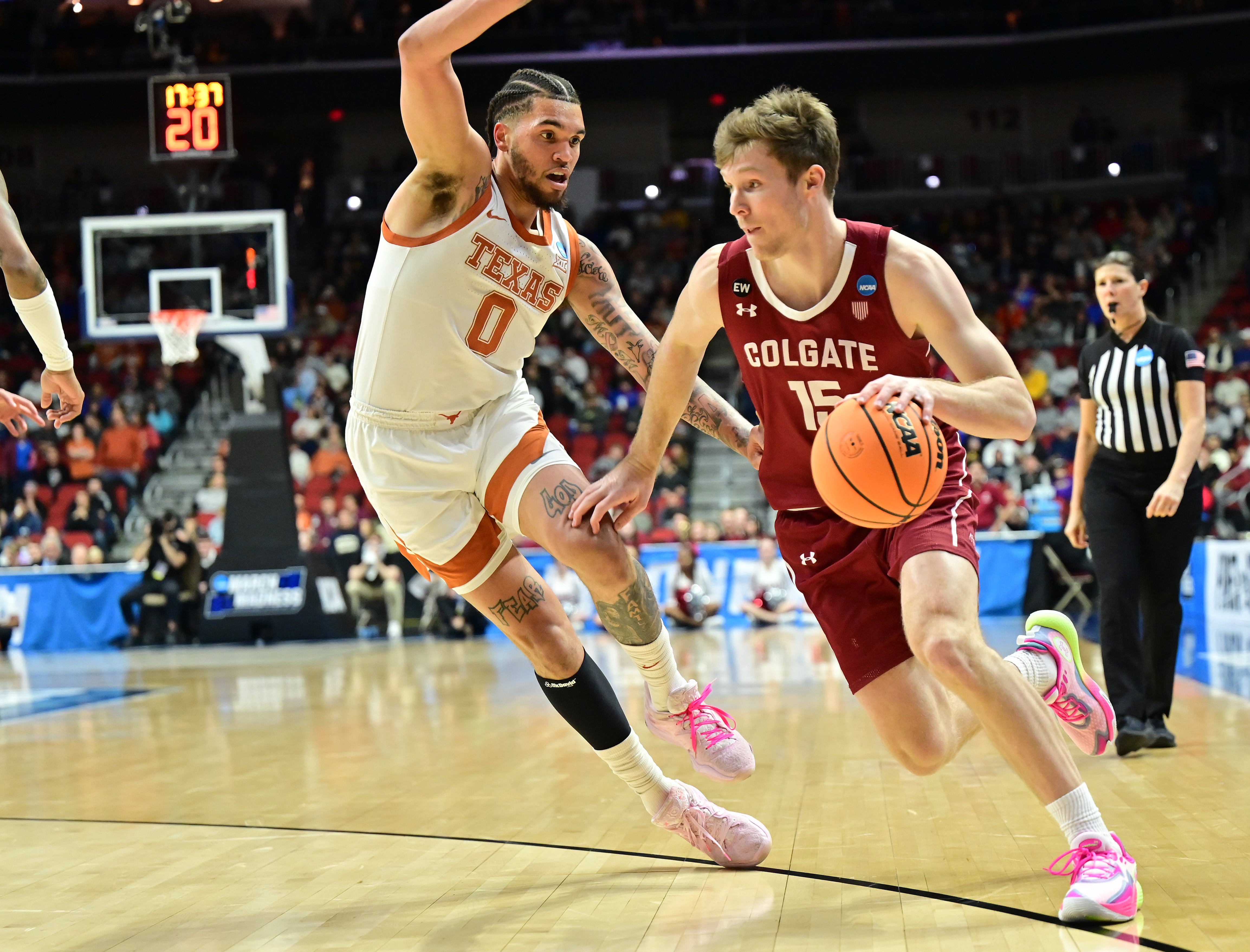 Imagen de Tucker Richardson, en un partido con Colgate