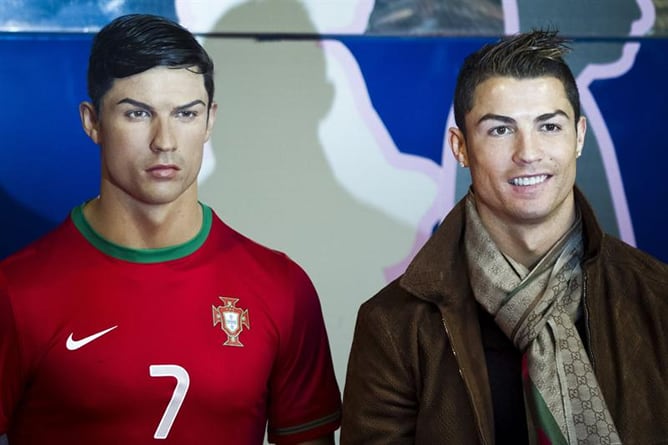 El delantero del Real Madrid Cristiano Ronaldo ya tiene su figura en el Museo de Cera de Madrid