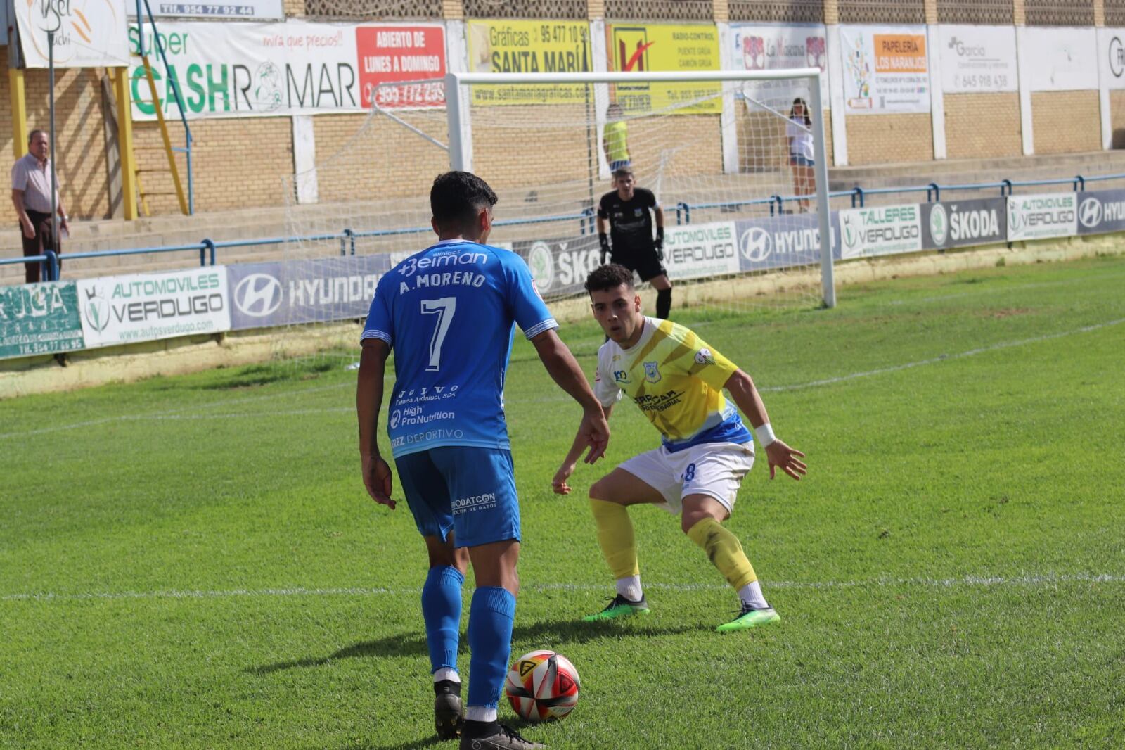 Imagen del partido entre el Xerez DFc y el Coria