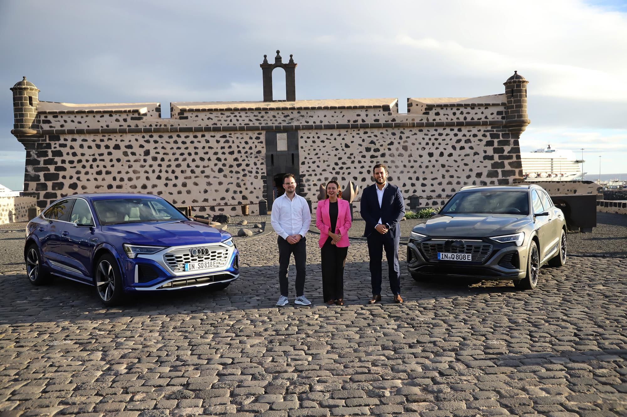 Presentación del nuevo modelo de Audi en el Castillo de San José de Arrecife, en Lanzarote.