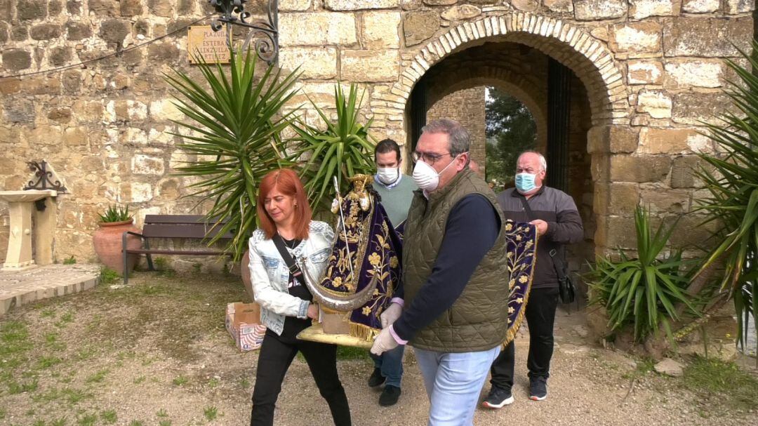 Traslado de la imagen de la Virgen de Guadalupe desde el Santuario de Santa Eulalia a Úbeda