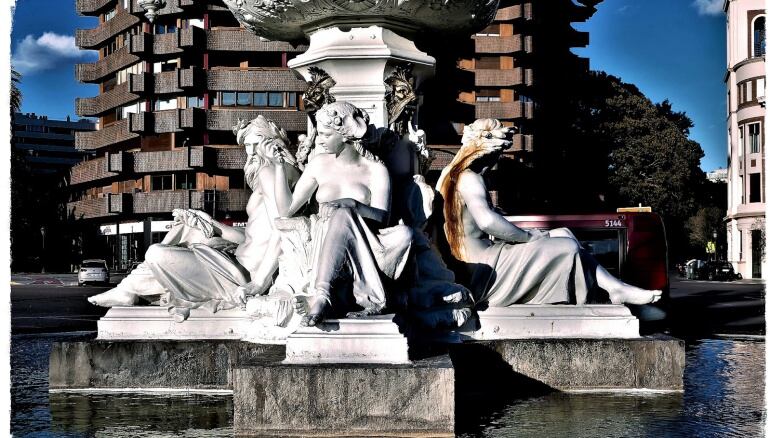 Óxido en la fuente de la Alameda