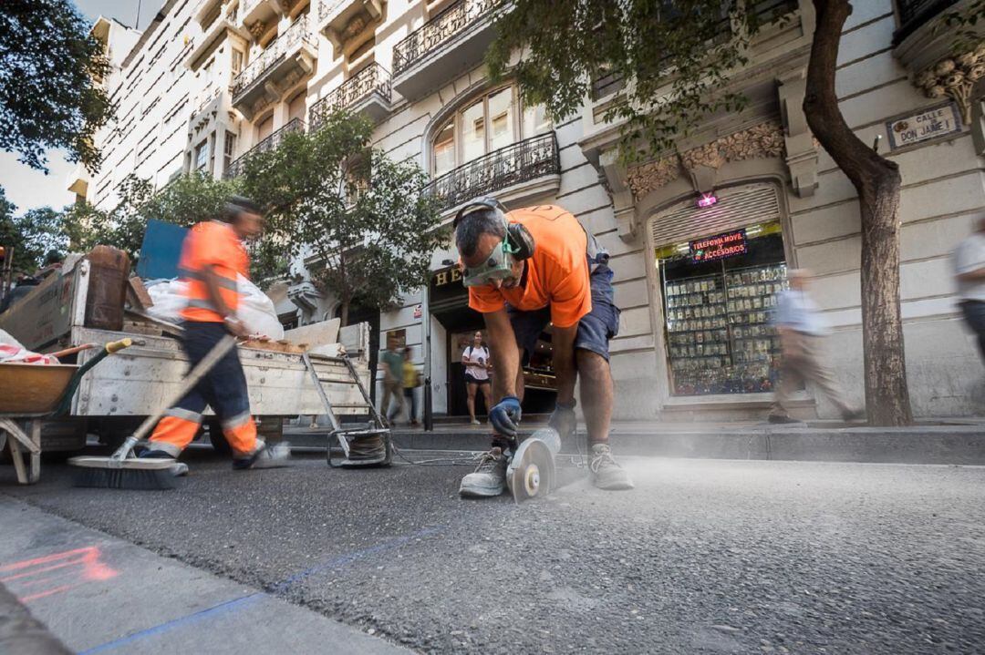 Obras en la Calle Don Jaime 