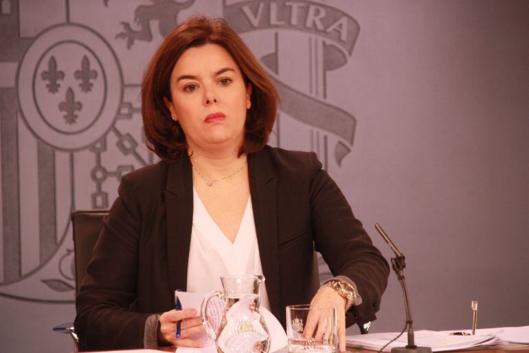 La vicepresidenta del govern en funcions, Soraya Saenz de Santamaría