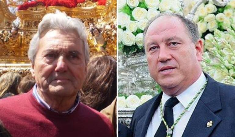 Pepe Ariza, a la izquierda, y Antonio santiago protagonizarán el primer acto de pre cuaresma organizado por la hermandad de la Sagrada Mortaja