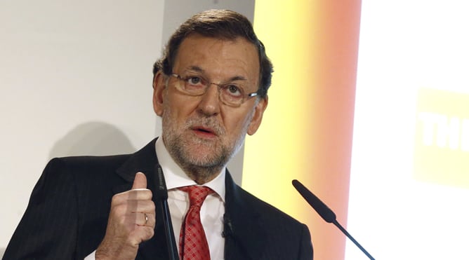 Mariano Rajoy, durante su intervención en la jornada &#039;The Spain Summit&#039; organizada por &#039;The Economist&#039;