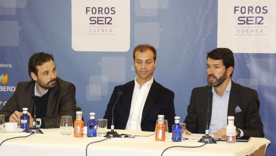 Alberto San Millán (Serbatic), Rui Brogueira (Iberopinar) y Jesús Núñez (Solán de Cabras).