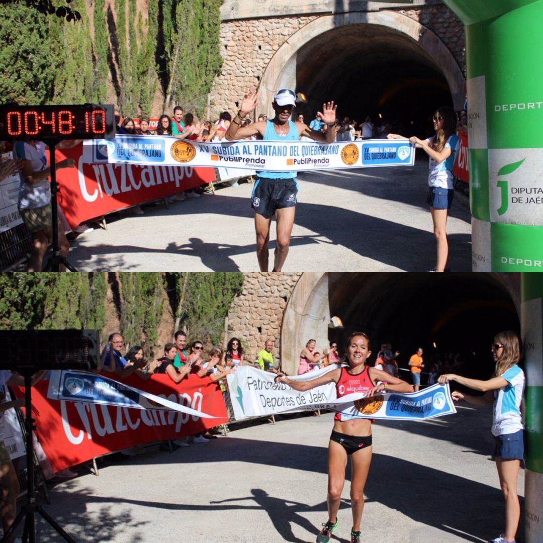 Foto 'finish' de los vencedores.