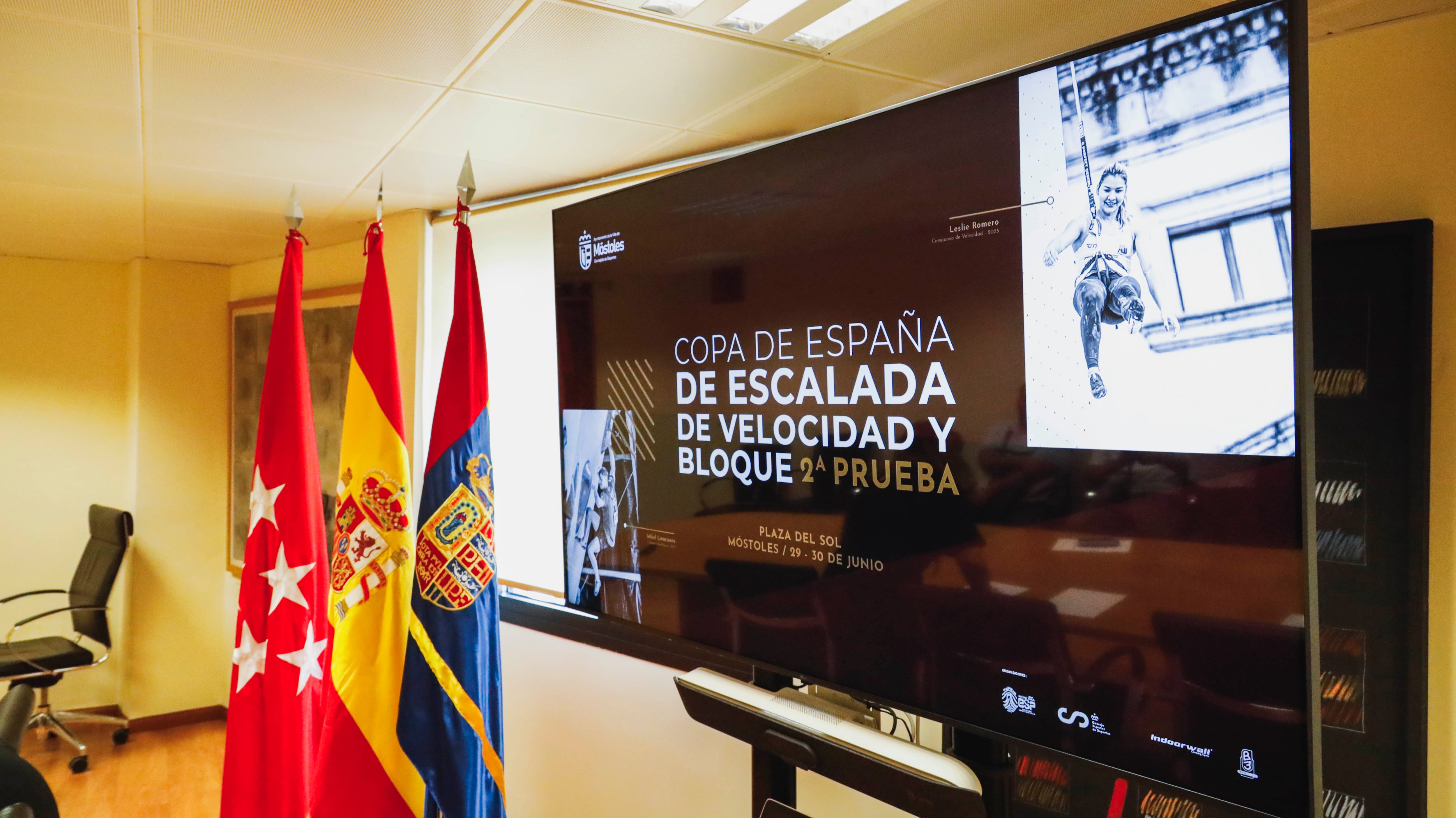 Presentación de la segunda prueba de la Copa de España de Escalada de Velocidad y Bloque en Móstoles