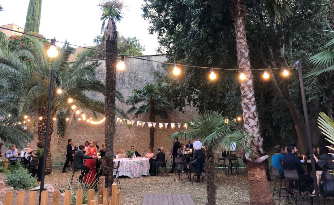 La terraza de Convent Carmen se utilizaba para programar actividades culturales, aunque también tenía servicio de cafetería