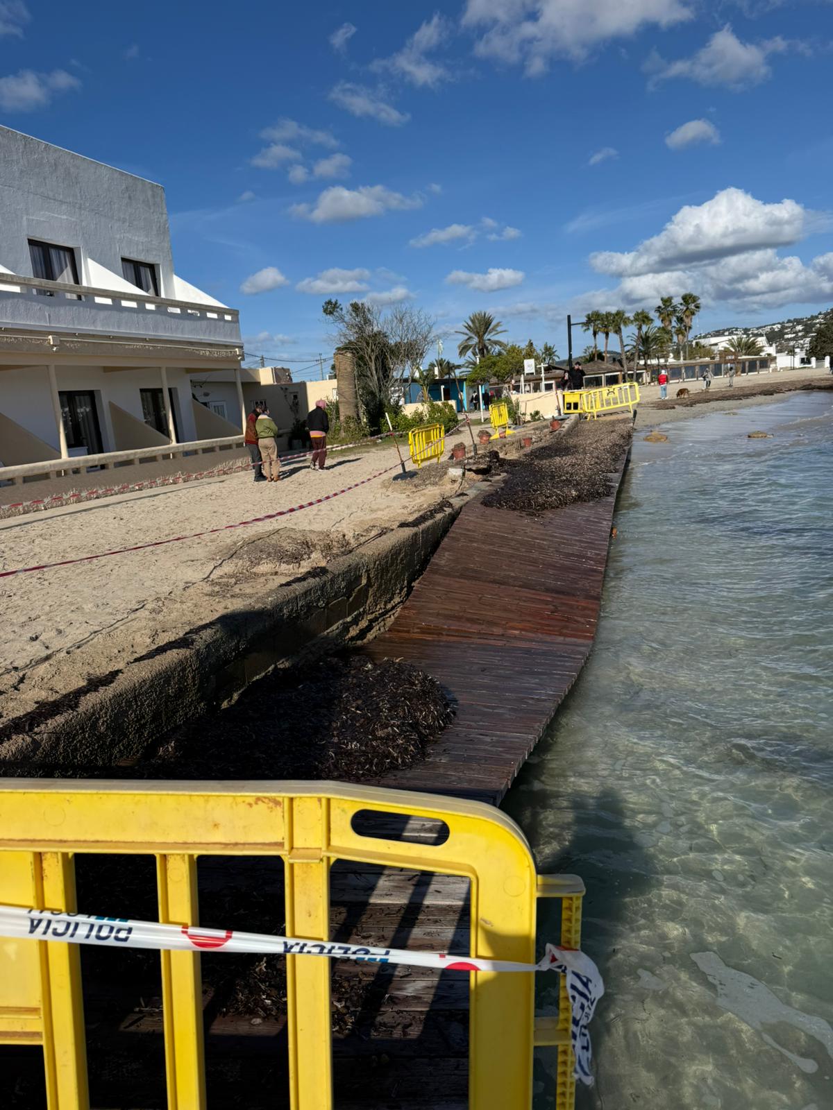 Imagen del tramo caído