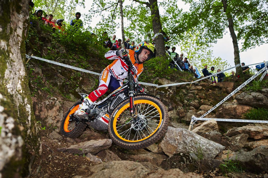 Toni Bou, durante una de las pruebas de trial