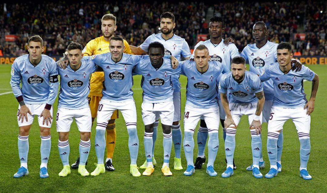 El once del Celta en su último partido de LaLiga