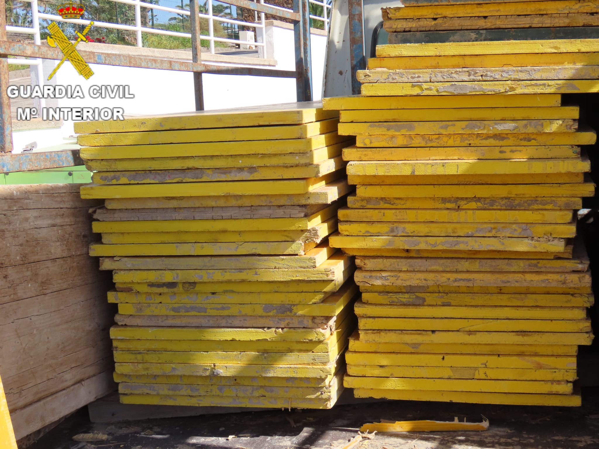 Hasta 740 tablones fueron sustraídos de una obra en la localidad de Playa Blanca.