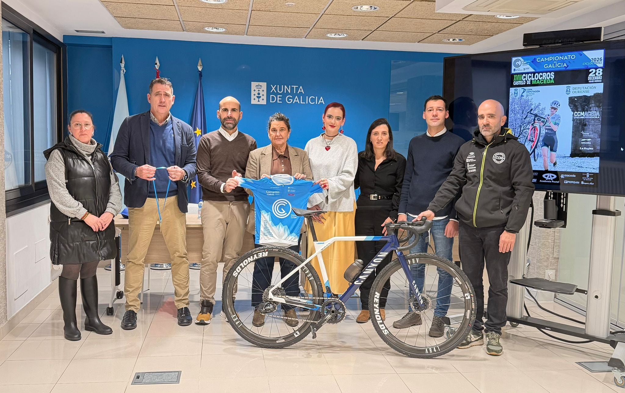 Presentación Campeonato Galego de Ciclocross esta mañá