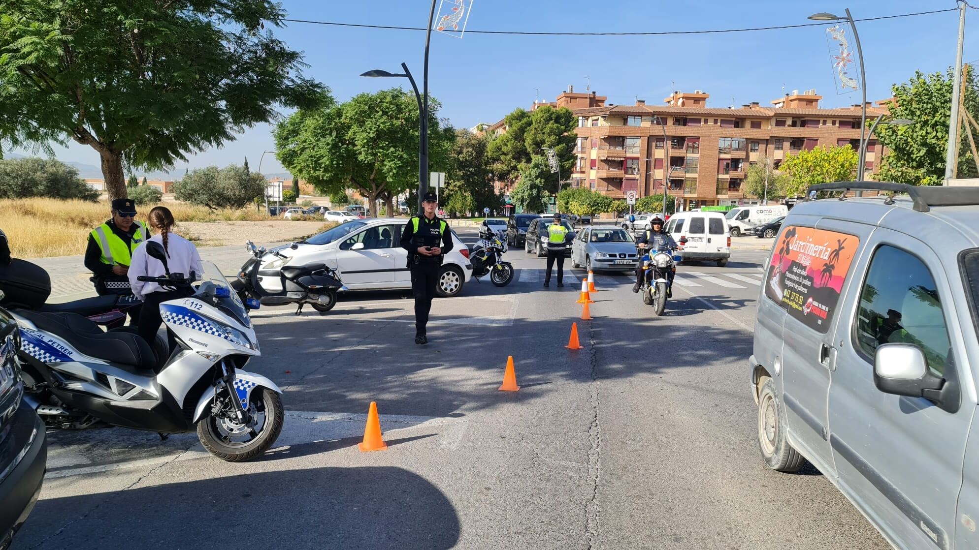 Control de la Policía Local de Petrer