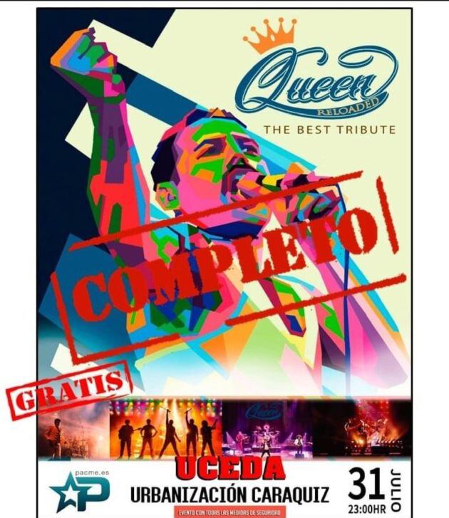 Cartel Tributo a Queen en Uceda