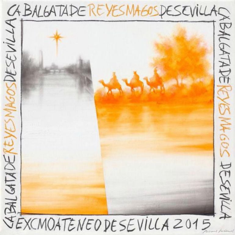 El pintor Ricardo Suárez es el autor del cartel anunciador de la Cabalgata de Reyes del Ateneo de Sevilla de 2015