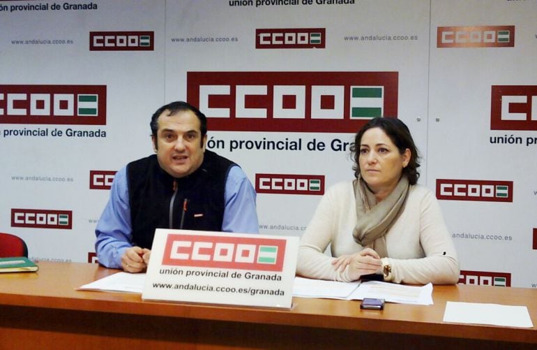 Rueda de prensa de IU y CCOO sobre los albergues juveniles de Víznar y Granada