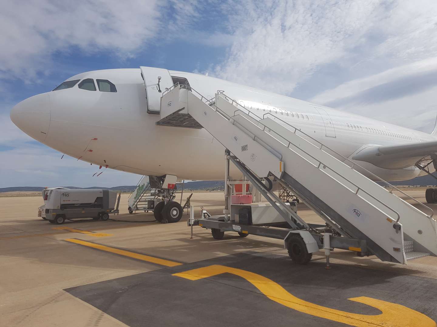 Aeronave en el aeropuerto de Ciudad Real