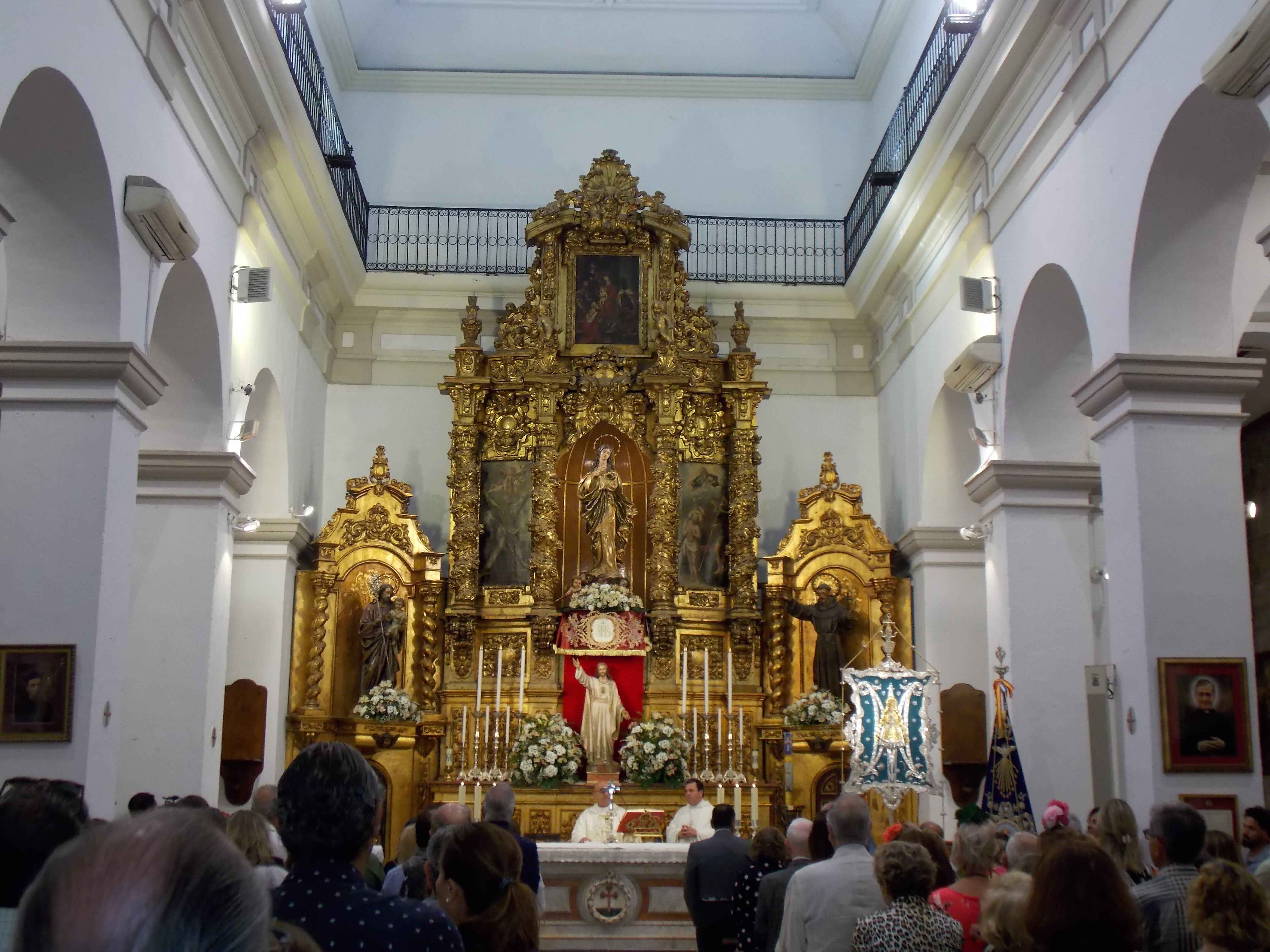 Santuario de la Inmaculada, misa de romeros.