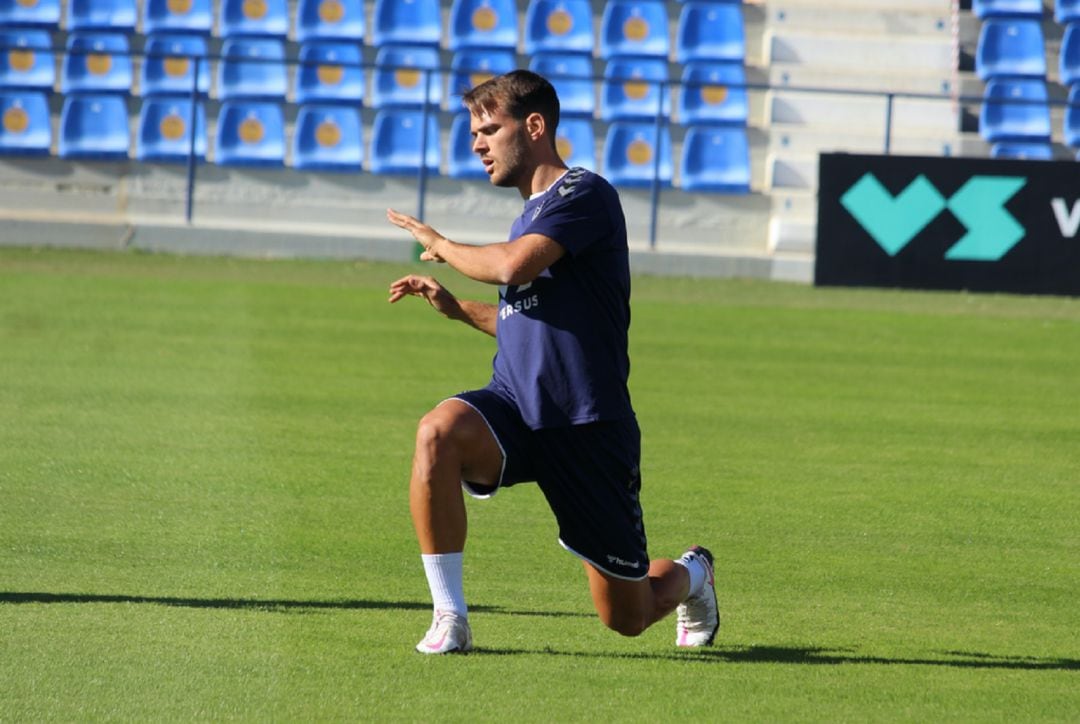 Tropi durante una sesión de entrenamiento