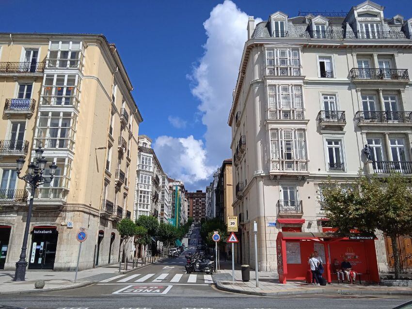 Calle Gandara, en Santander